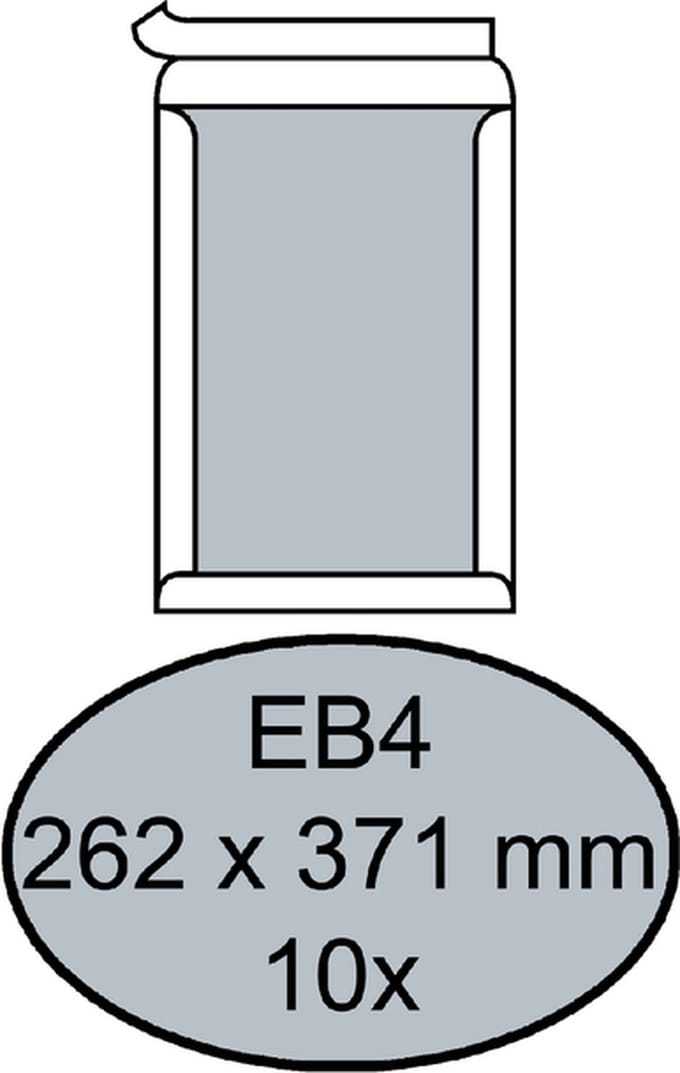 Envelop quantore bordrug eb4 262x371 120gr zk wt | 15 stuks