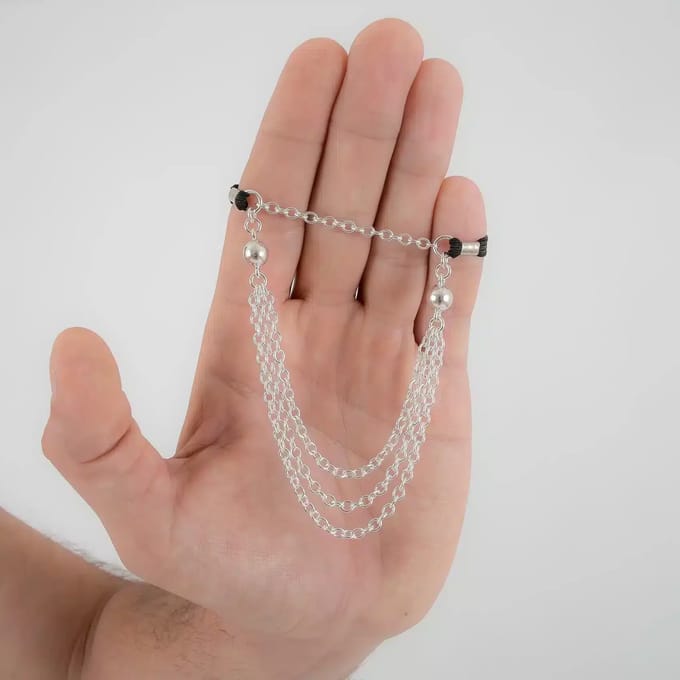 Sylvie Monthulé | Silver Penis Jewelry | Draped Chains