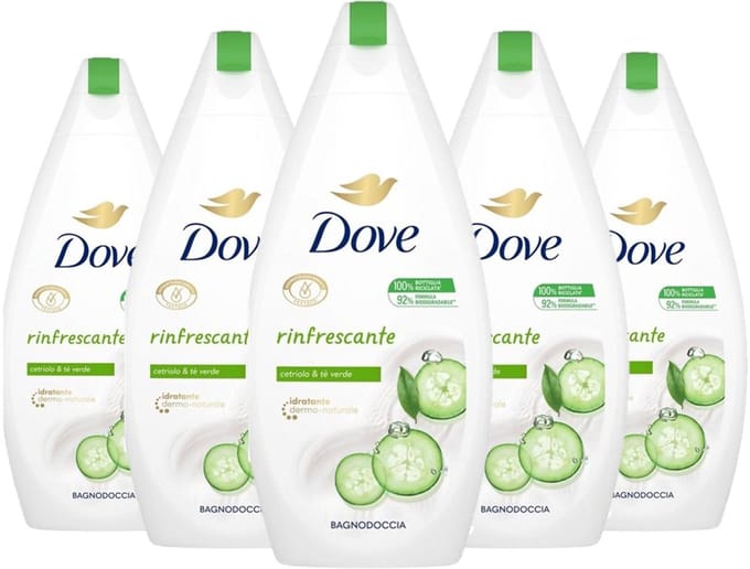 Dove Douchegel Refreshing Komkommer 5 x 450 ml