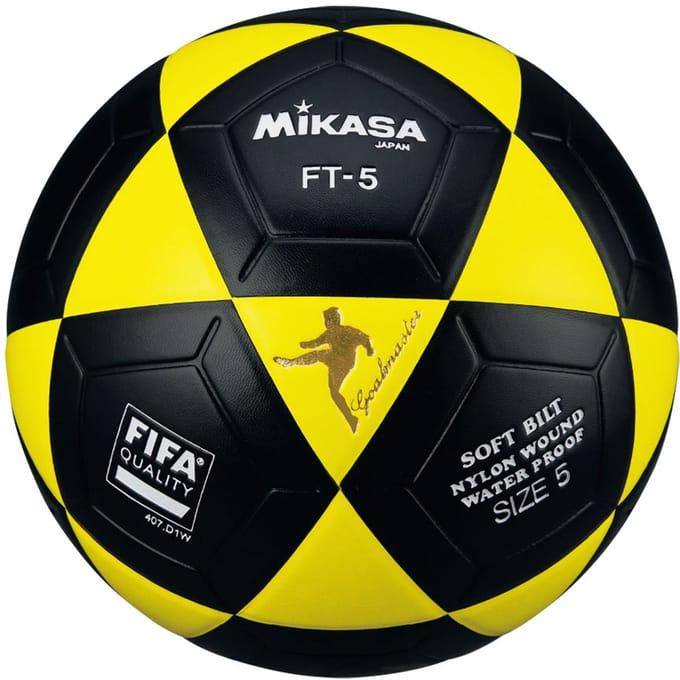 Voetbal Mikasa FT-5 Goalmaster Zwart – Geel