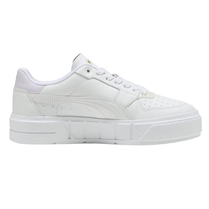 Puma Dames/Dames Cali Leren Platform Trainers (Wit/siliconen)