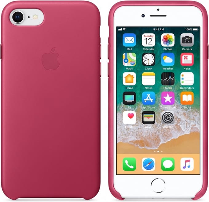 Apple - Leren Hoesje - iPhone 7/8 - Pink Fuchsia