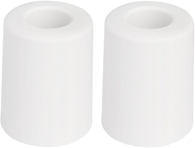 Benson Deurbuffers / deurstoppers rubbers - 2x - wit -50 x 35 mm - met schroefbevestiging