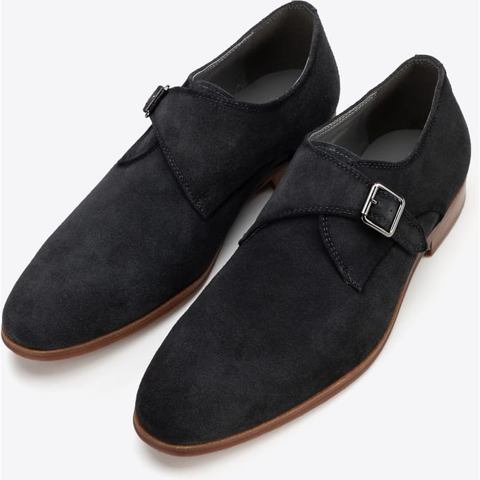 Wittchen Heren Monkschoenen in Donkergrijs Suède Leer