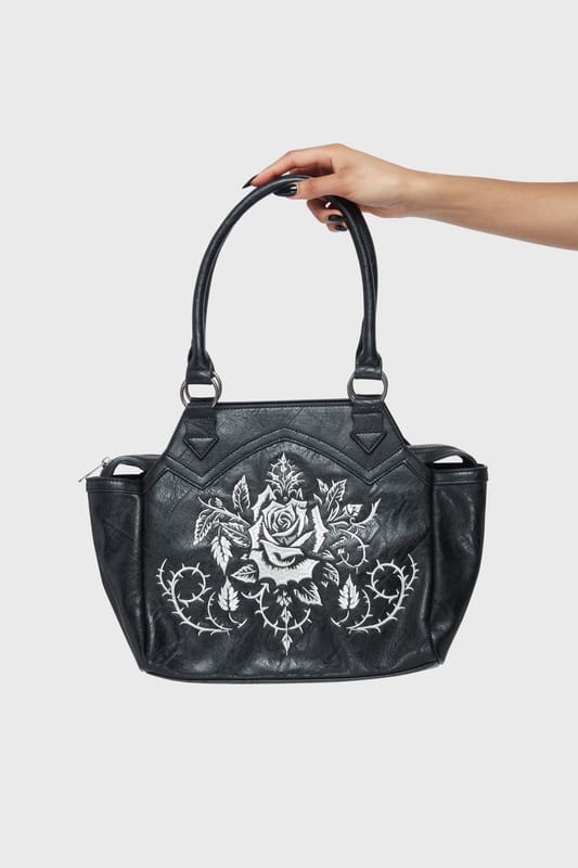 Killstar - Gothic Handtas - Beneath The Eclipse - Petal & Pine - voor Vrouwen - zwart