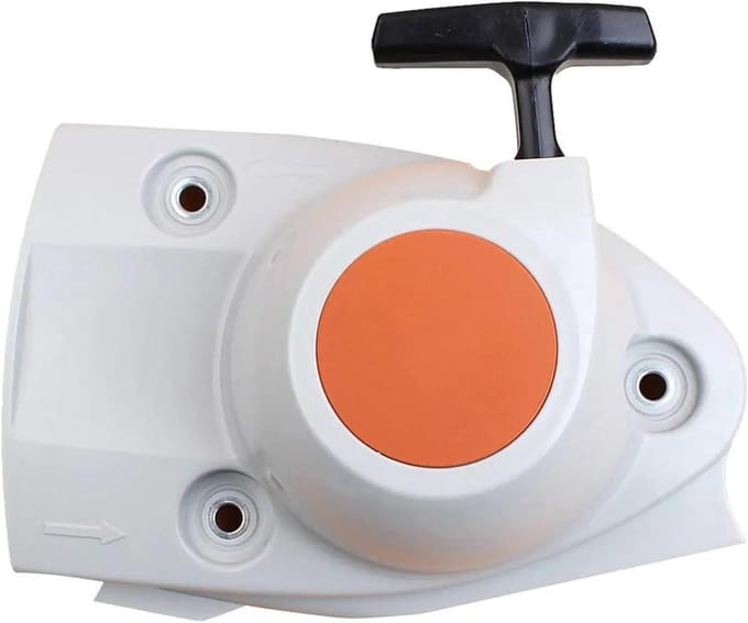Terugloopstarter Kettingzaag - Starter Touw Starter - Motor Starten - Vervangend Onderdeel - 1 Stuk - Zwart