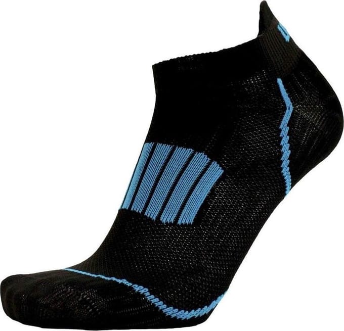 Uphillsport Hardloopsokken L1 Low Polypropyleen Zwart/blauw Mt 39-42