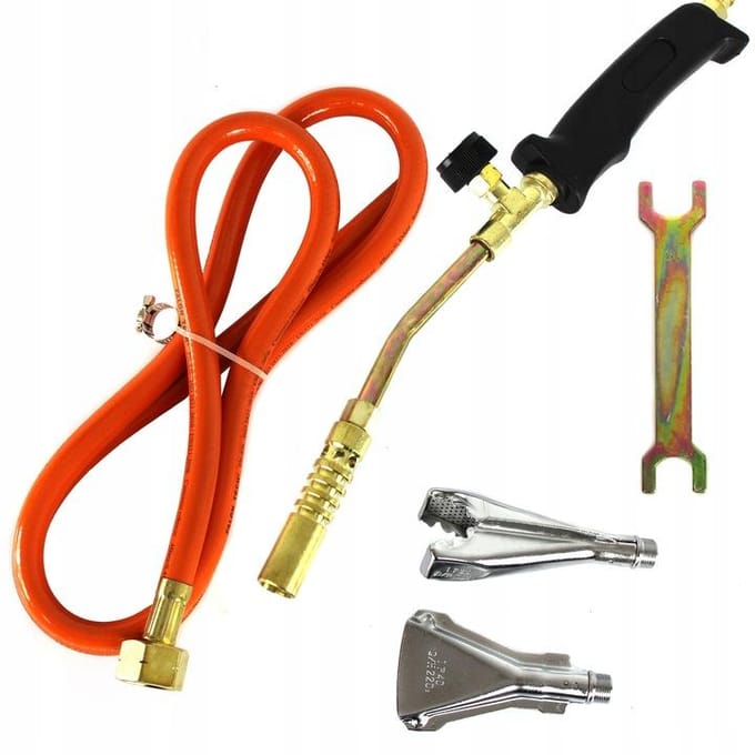 GEKO Gasbrander - 2 kW - 3 verwisselbare mondstukken - 1850°C - 40 cm lengte