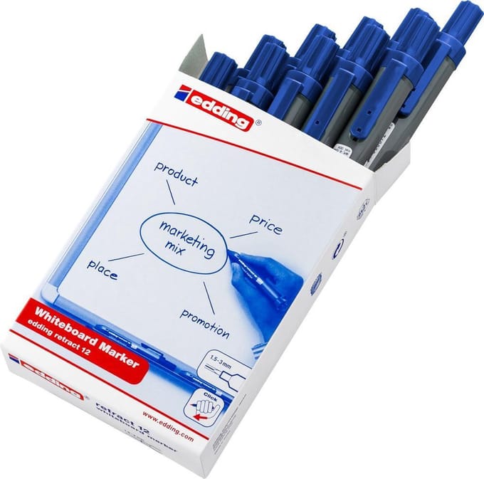 Whiteboardmarker edding 12 1.5-3mm bl/10