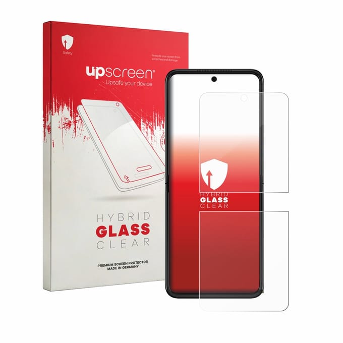 upscreen - Screenprotector voor Motorola Razr 70 Plus - Folie Beschermfolie Beschermglas transparant