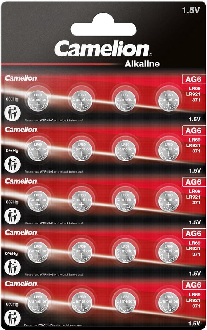 Camelion Alkaline AG6 1,5V blister 20