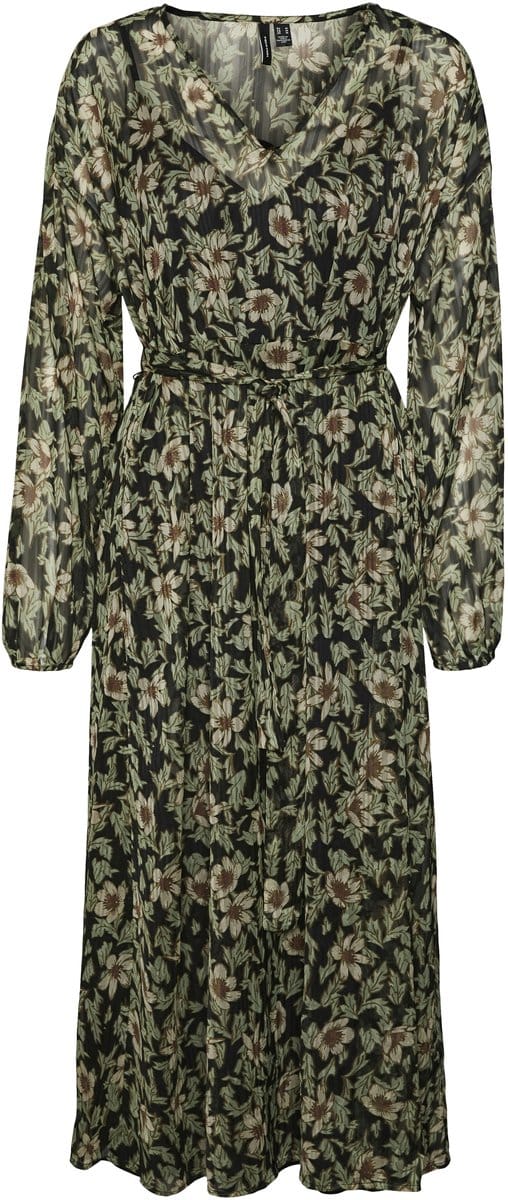 VERO MODA VMLIA L/S 7/8 DRESS WVN BTQ Dames Jurk - Maat S