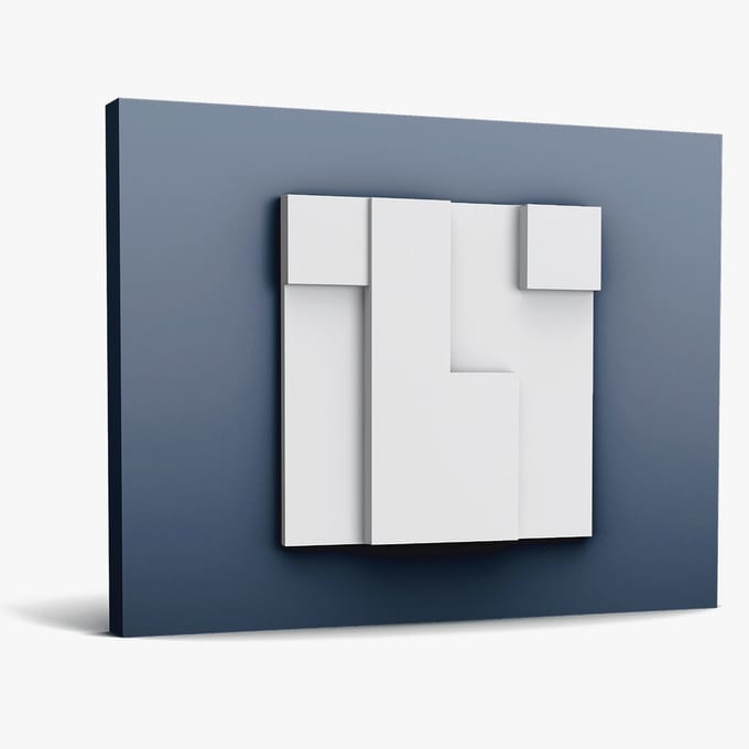 3d muurpaneel Orac Decor W102 MODERN CUBI Sierelement modern design wit