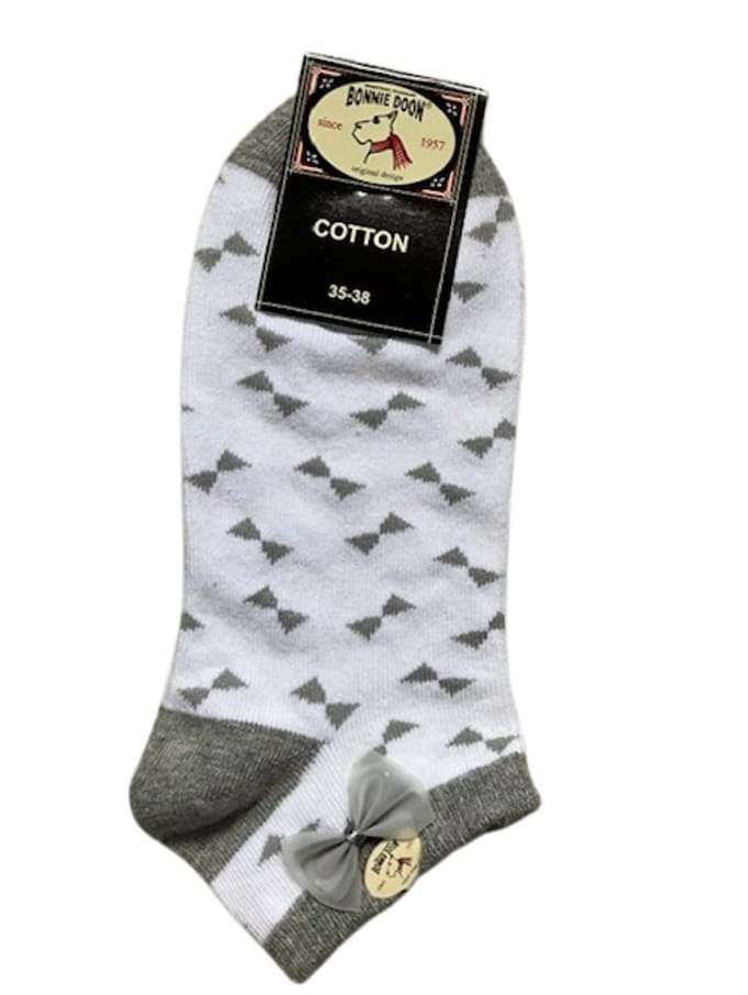 Bonnie Doon short sock maat 35/38 light grey heather