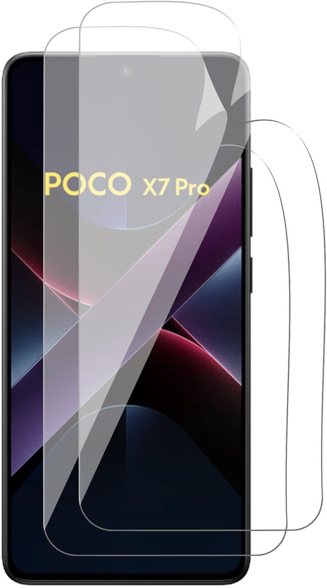 Screenprotector geschikt voor POCO X7 Pro - 2x FlexGuard Screen Protector