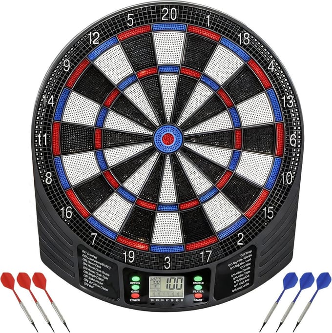 Elektronisch Dartbord met LCD-Display, 18 Spellen en 8 Spelers Capaciteit