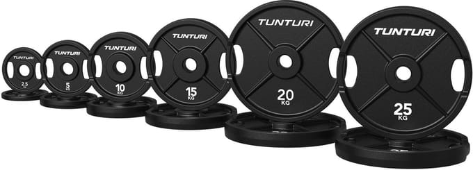 Tunturi Platinum Cast Iron Plate - Olympische halterschijven - 155kg - Set