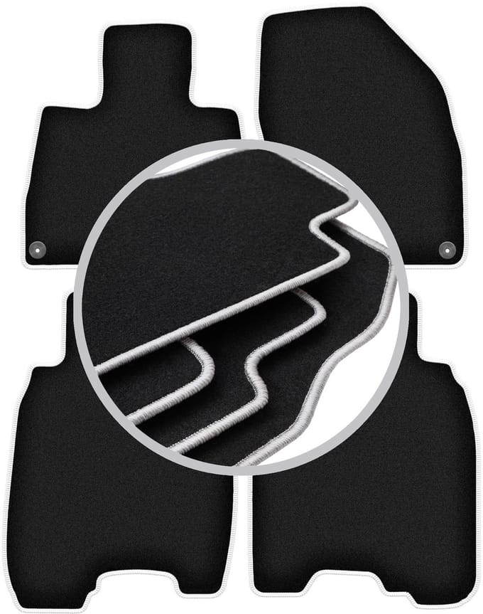 CARLUX-SILVER automatten voor: Honda Civic VIII (UFO) hatchback (2006-2012)
