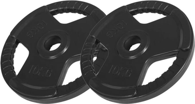 Gorilla Sports Olympische Halterschijven 2 x 10 kg - 50/51 mm - Rubber Gripper