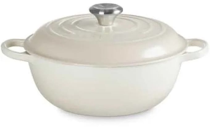 Le Creuset Signature Marmite Braadpan Hoog 26cm Meringue