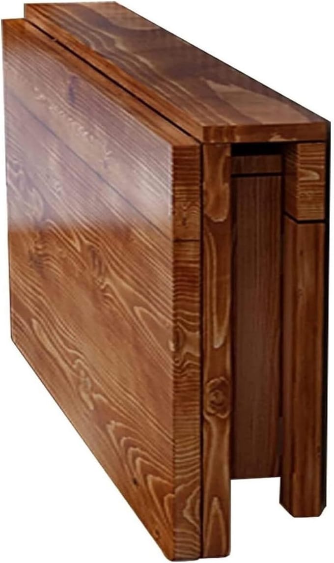 Inklapbare Eettafel - Wandmontage Tafel - Ruimtebesparing Keuken - Opklapbaar Design - 80 x 60 cm - Houtkleurig