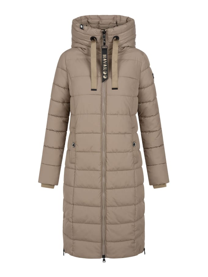 Navahoo Mondmädchen dames wintermantel met capuchon en fleecevoering