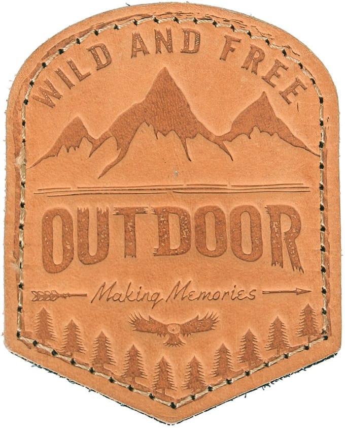 Embleem leer Outdoor #15080