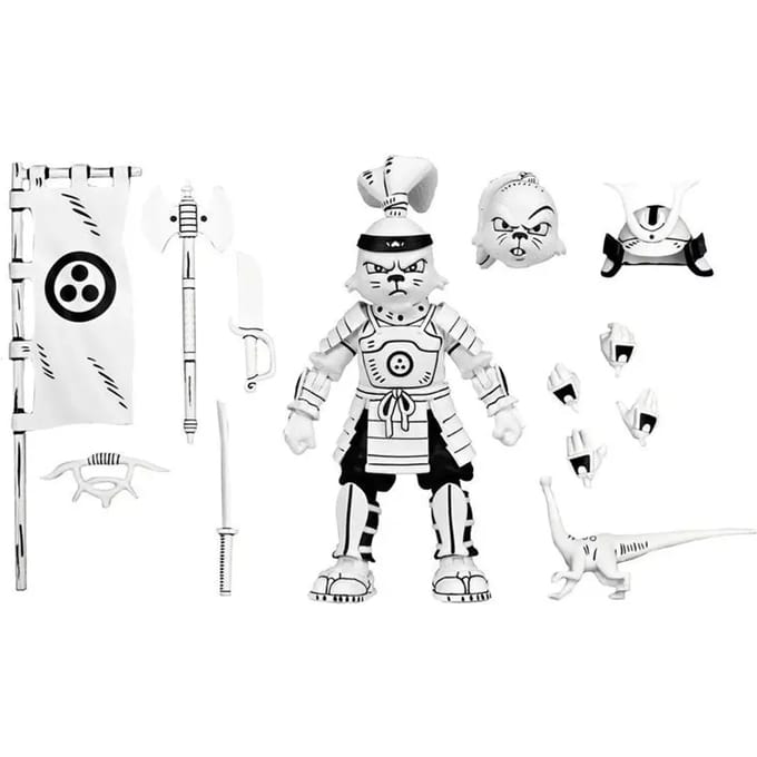 NECA Usagi Yojimbo Action Figure Samurai Usagi Yojimbo Black & White Figure 18 cm Action Figuur