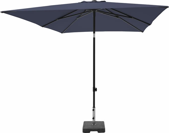 MADISON PARASOL MORAIRA PUSH-UP VIERKANT 230X230CM - SAFFIER BLAUW
