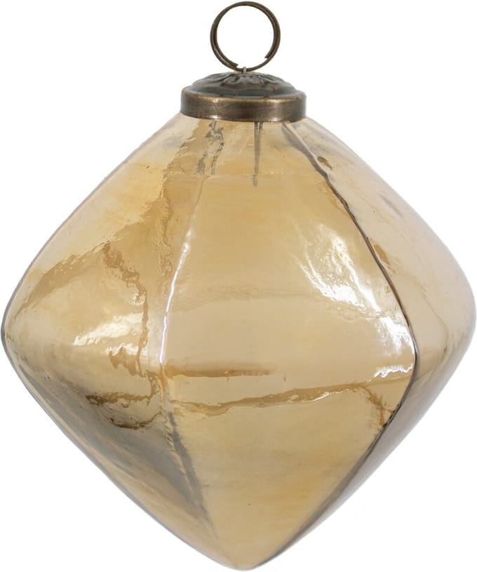 HomeBound by KY | Kerstbal glas oil gold | 12,5x12,5x12,5cm | kerstbal