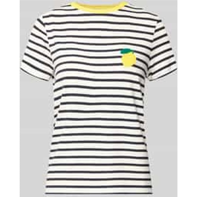 Regular fit T-shirt van viscosemix model 'HEART LIFE'