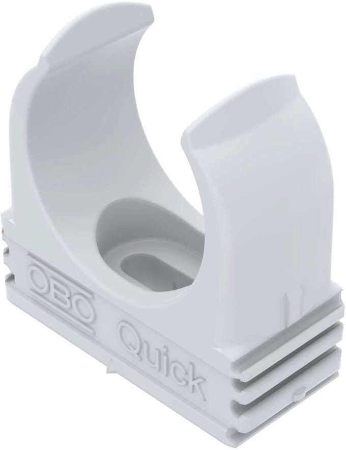 OBO Bettermann Quick-klem brandvertragend M25 polypropyleen reinwit RAL 9010, 2149363