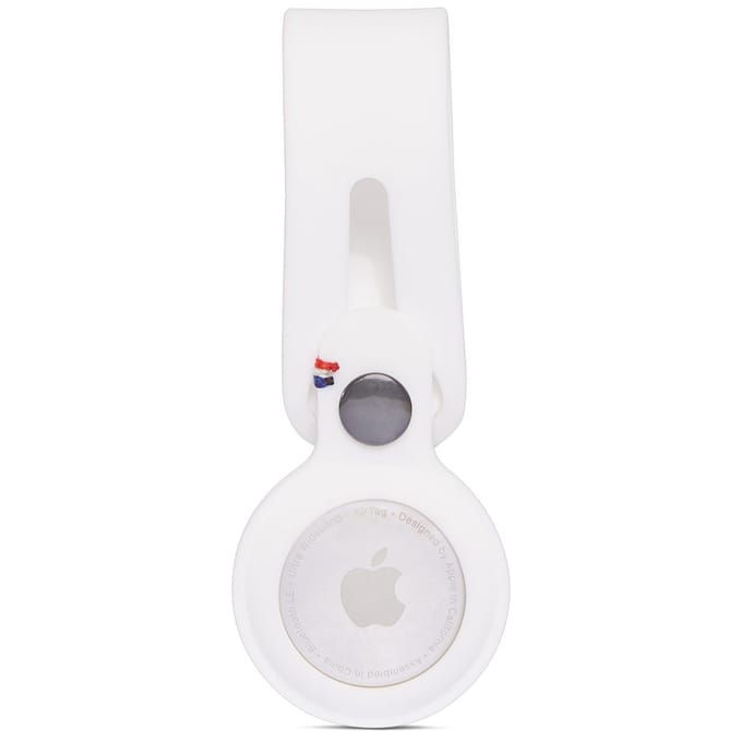Decoded Siliconen Loop voor de Apple AirTag - Wit