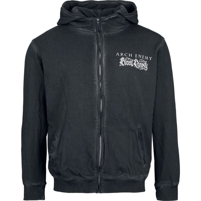 Arch Enemy Vest met capuchon - Blood Dynasty - M - voor Mannen - antraciet
