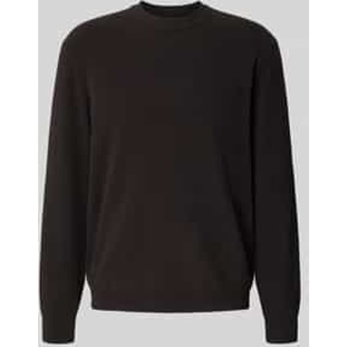 Regular fit shirt met lange mouwen en ronde hals
