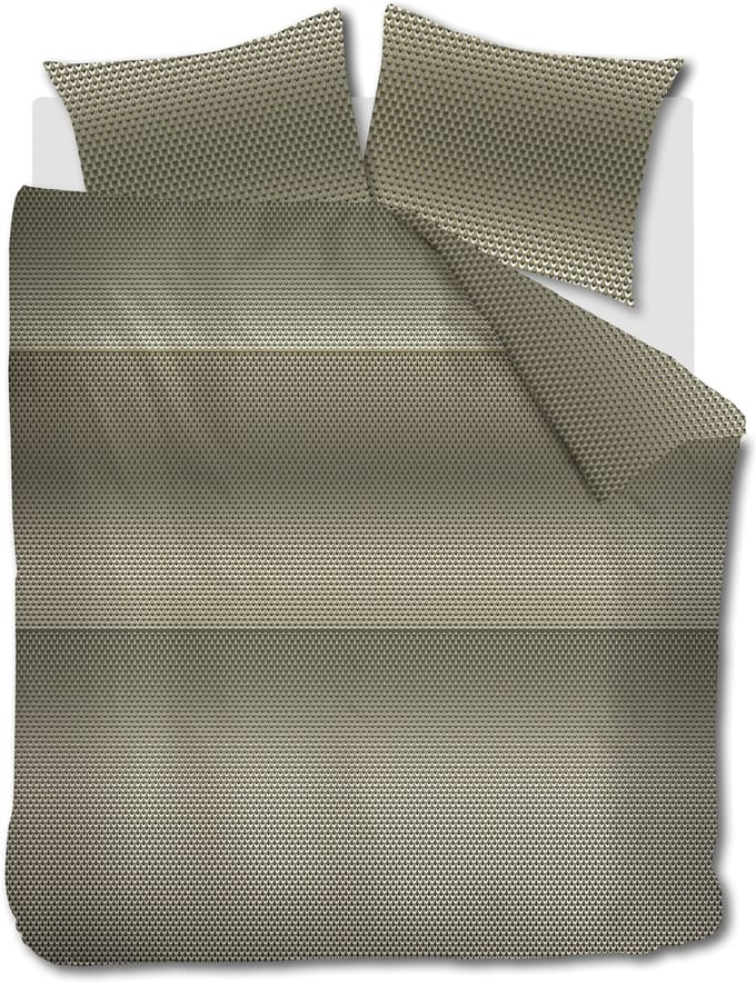 Kardol Lofty dekbedovertrek - Lits-Jumeaux - 240 x 200/220 cm - Olive Green