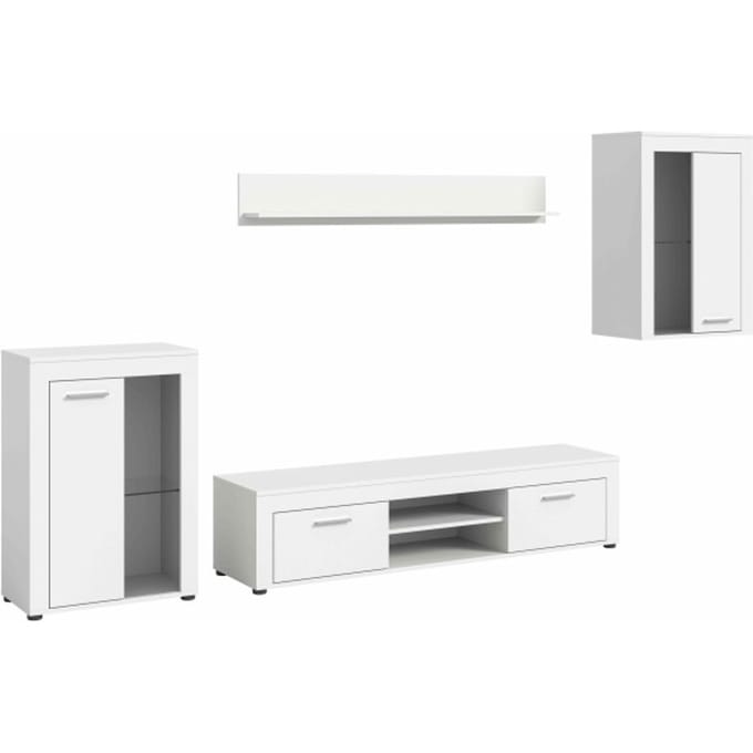 Jam woonkamercombinatie wit melamine - 35x169x310cm