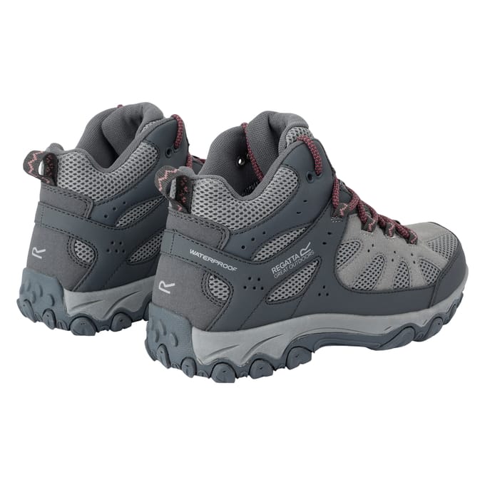 Regatta Dames/Dames Edgepoint IV Mid Cut Wandelschoenen (Donker staal/Dustroos)