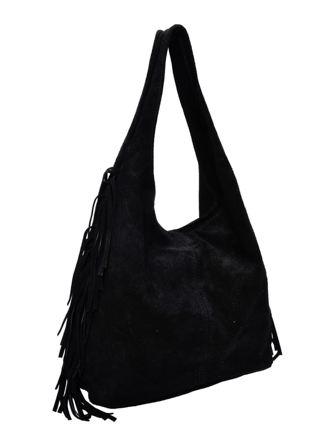 Isabella Rhea Zwart Rundleer Tas