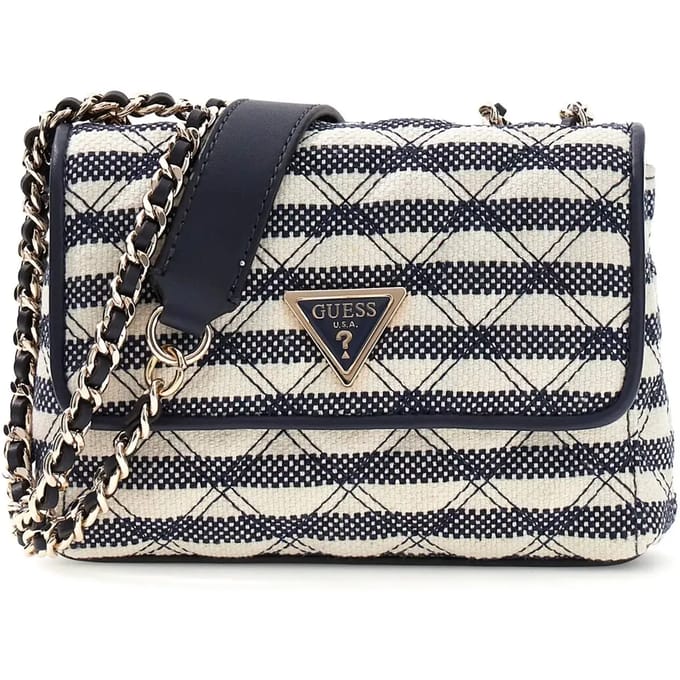 GUESS schoudertas Giully II Mini 2 Compartment Convertible Flap Taupe Multi
