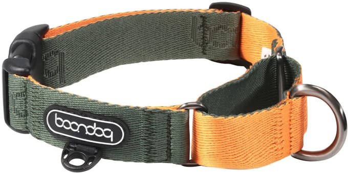 Boondog - Martingale Collar - Khaki/Orange - M