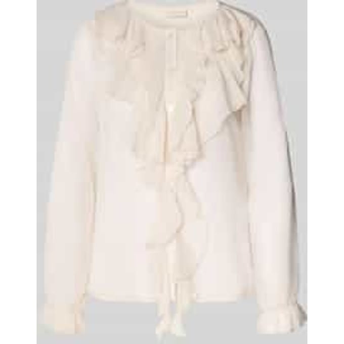 Regular fit blouse met ruches, model 'Ditte'