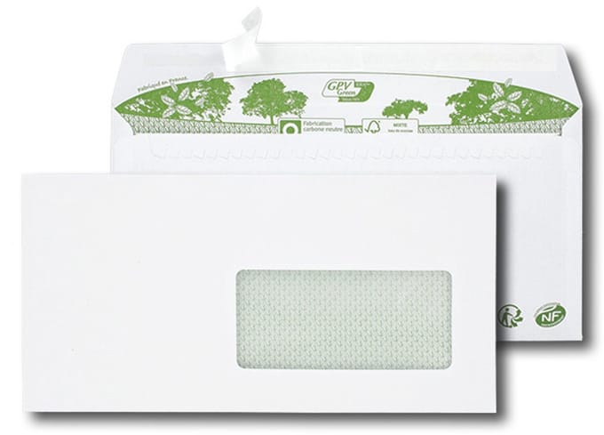 GPV enveloppen 'ERAPure' DL 110 x 220 mm, wit
