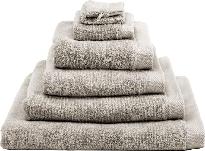 Heckett & Lane Washandje Bath Premium Taupe 16 x 21 cm