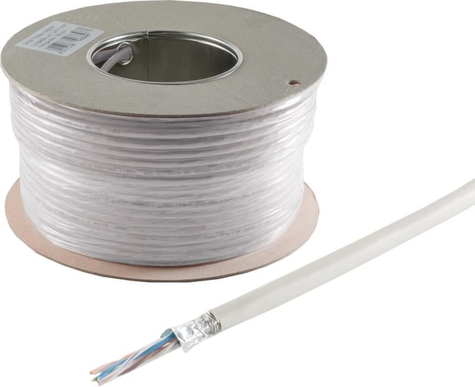 Verlegekabel cat 5e F/UTP starrer Innenleiter 100m