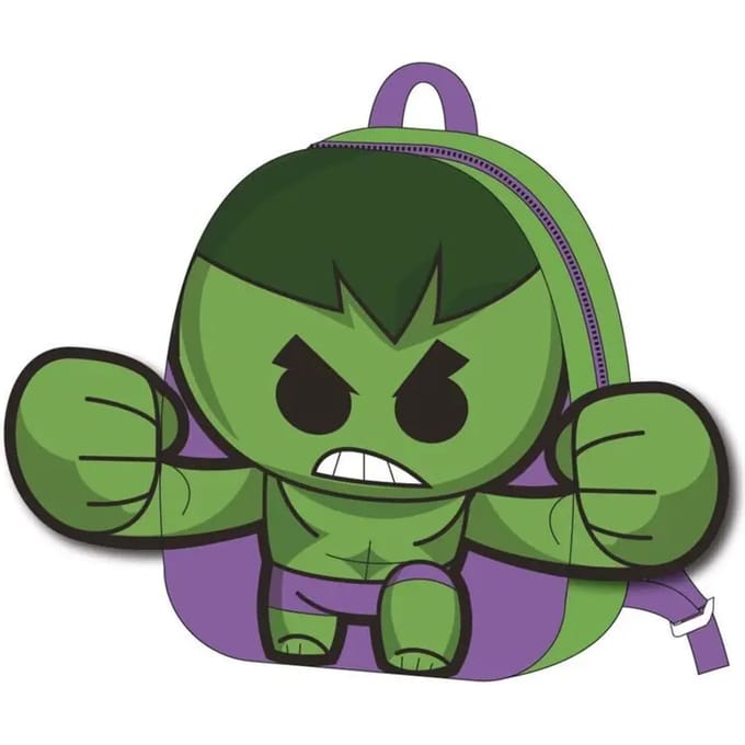 Hulk Rugzak Jongens – Peuter Rugzak 3D – Groen – 22 cm