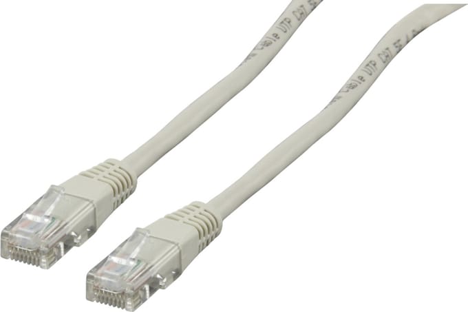 HQ Basic Netwerkkabel UTP Cat 5e - 5 meter / Grijs