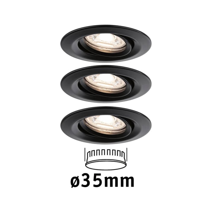 Paulmann Nova Mini Plus LED easydim 3 zwart