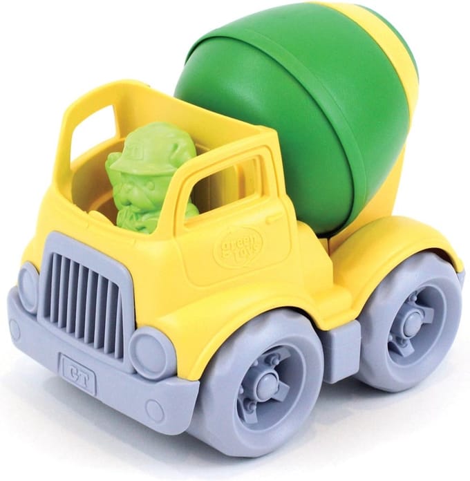 Speelgoed betonmixer geel - Green Toys