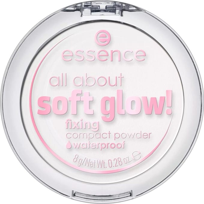 Blush &amp; poeder Essence All About Soft Glow Compacte Fixeerpoeder! Waterdicht